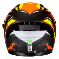 CASCO OBSIDIAN BLAZE NGO/NARANJA